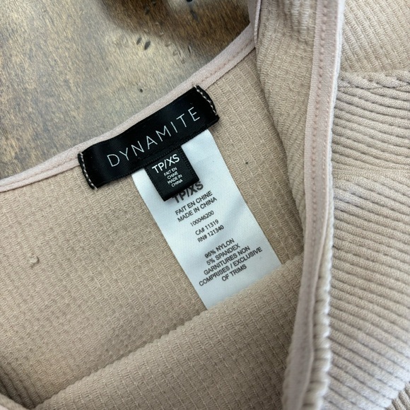 Dynamite Light Pink Ribbed Tank Top - Picture 7 of 9